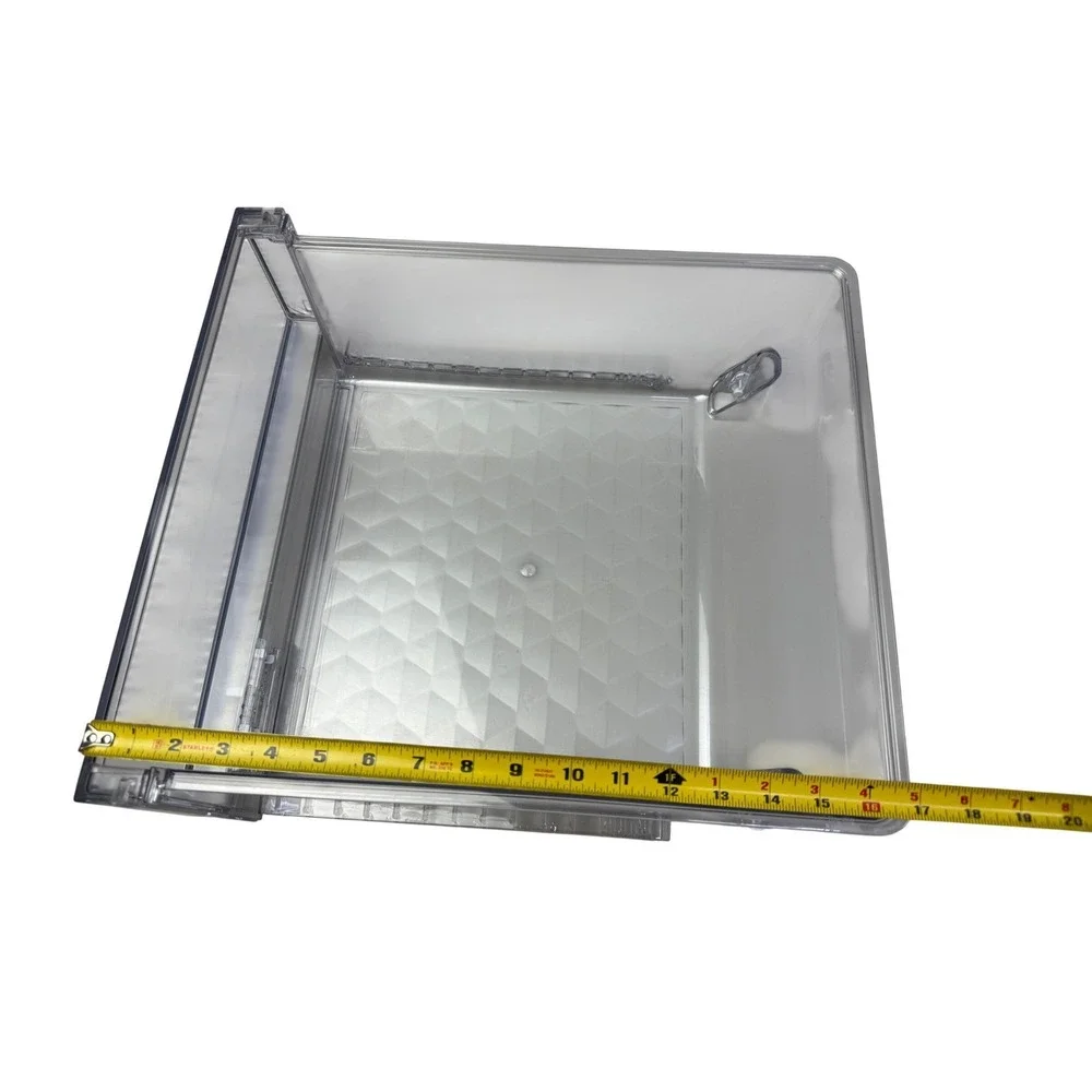 Clear Refrigerator‎ Crisper Drawer Bin with Humidity Slider Rollers Replacement